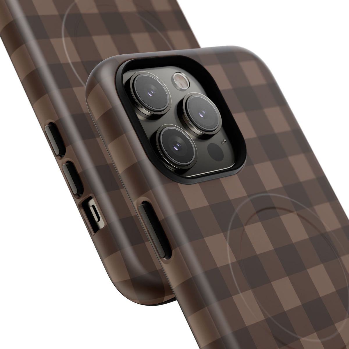 Brown Buffalo Plaid Tough Magnetic Phone Case