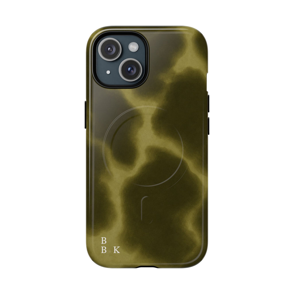 Olive Smoke Magnetic Phone Case — Tough Protective MagSafe-Compatible Cover