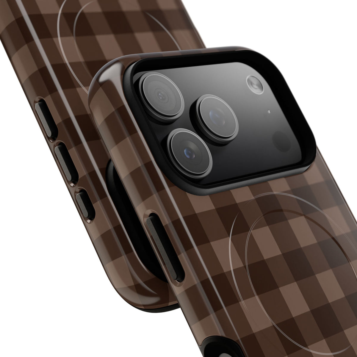 Brown Buffalo Plaid Tough Magnetic Phone Case