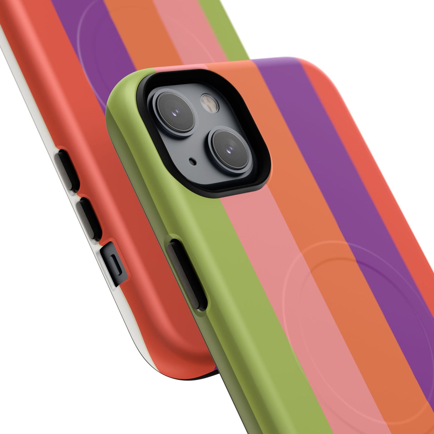 Bold Retro Stripe Magnetic Phone Case — Tough Protective iPhone Cover