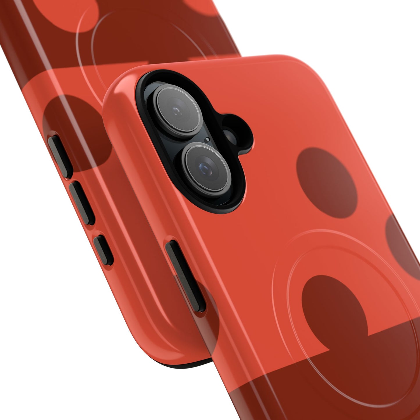 Red Polka Dot Magnetic Tough Case — Protective Phone Cover with MagSafe