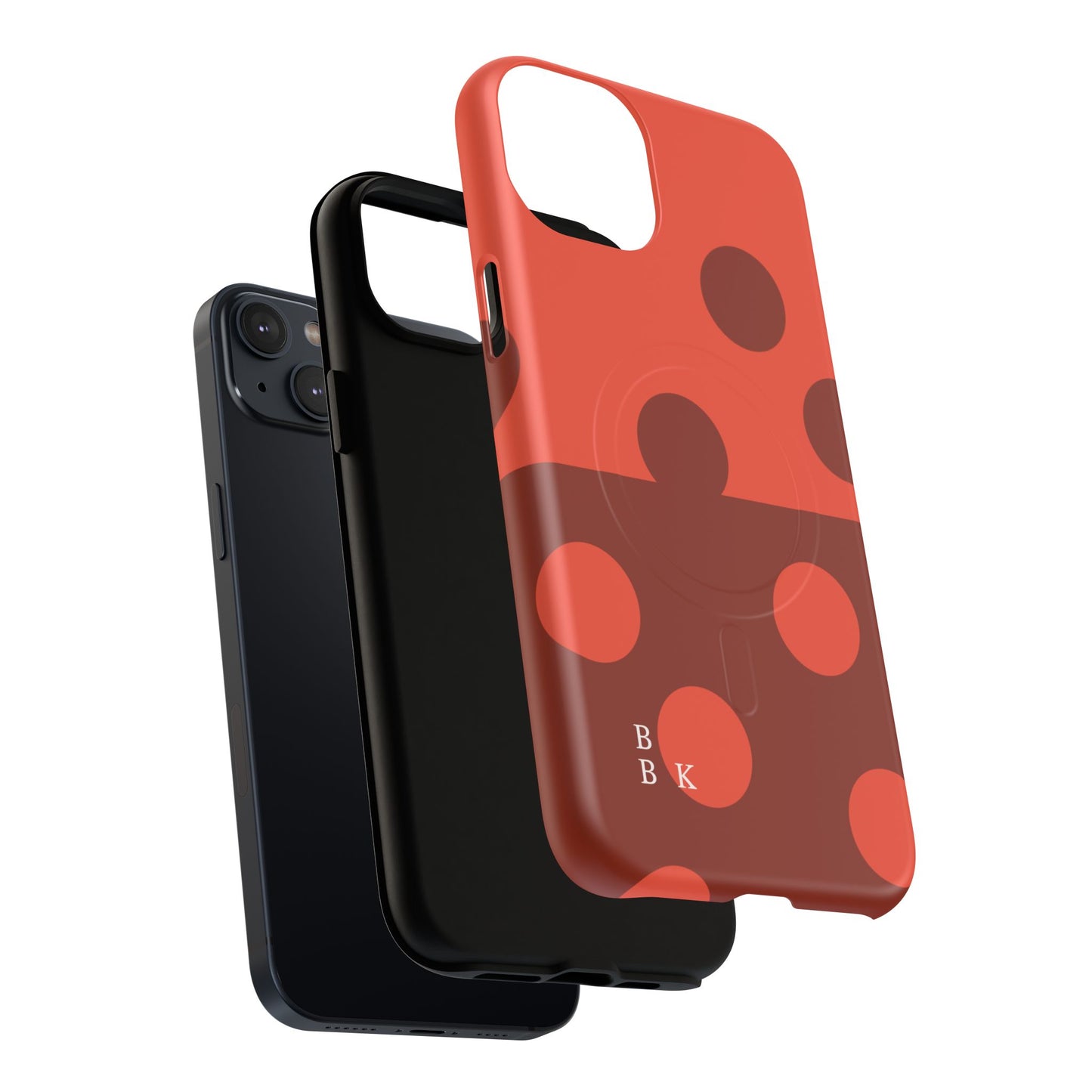 Red Polka Dot Magnetic Tough Case — Protective Phone Cover with MagSafe
