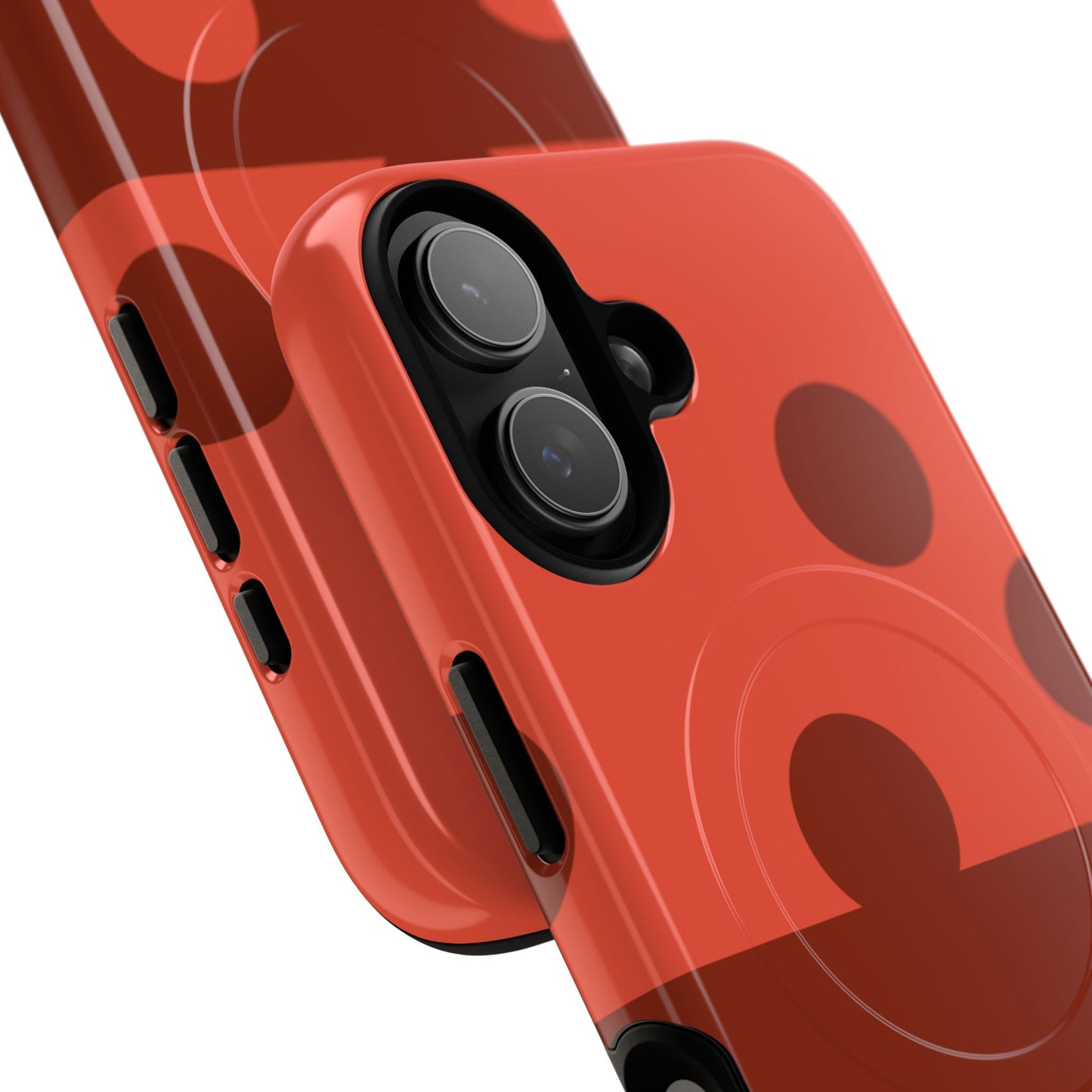 Red Polka Dot Magnetic Tough Case — Protective Phone Cover with MagSafe