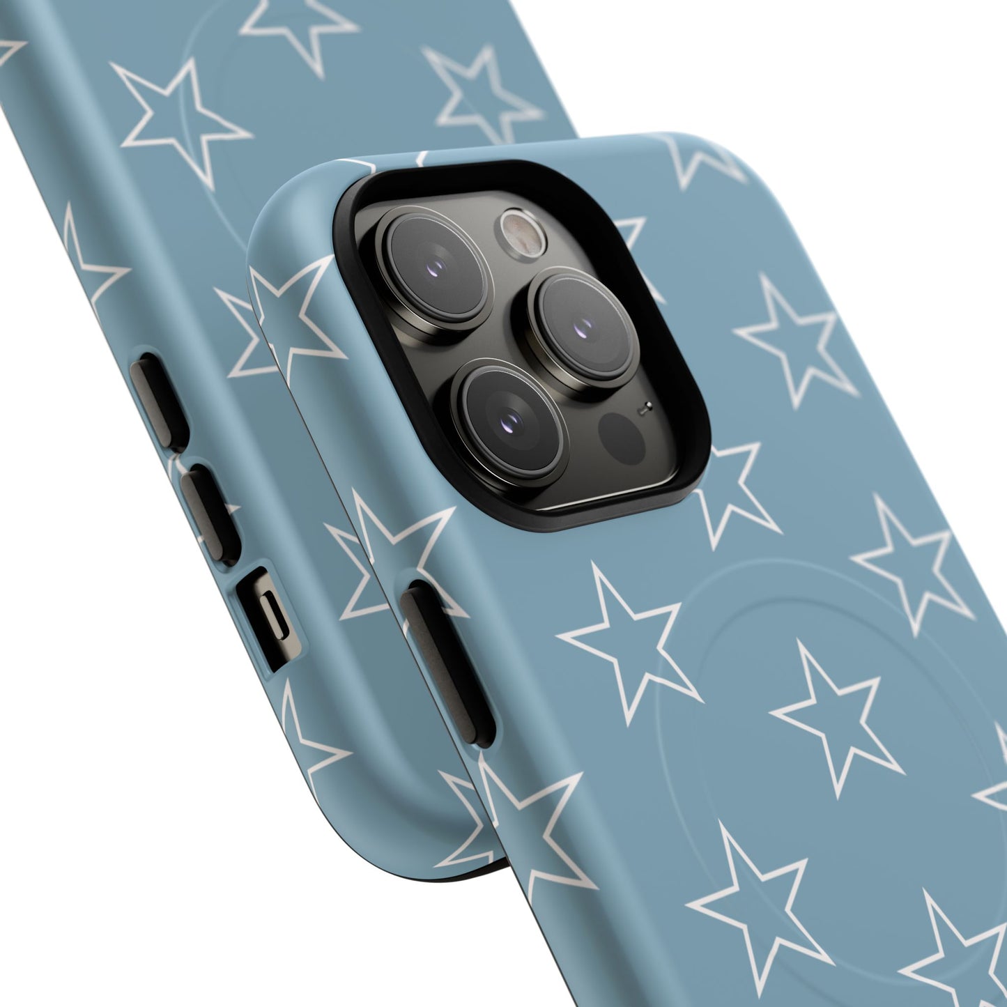 Blue Star Pattern Magnetic Phone Case — Tough Protective iPhone Cover
