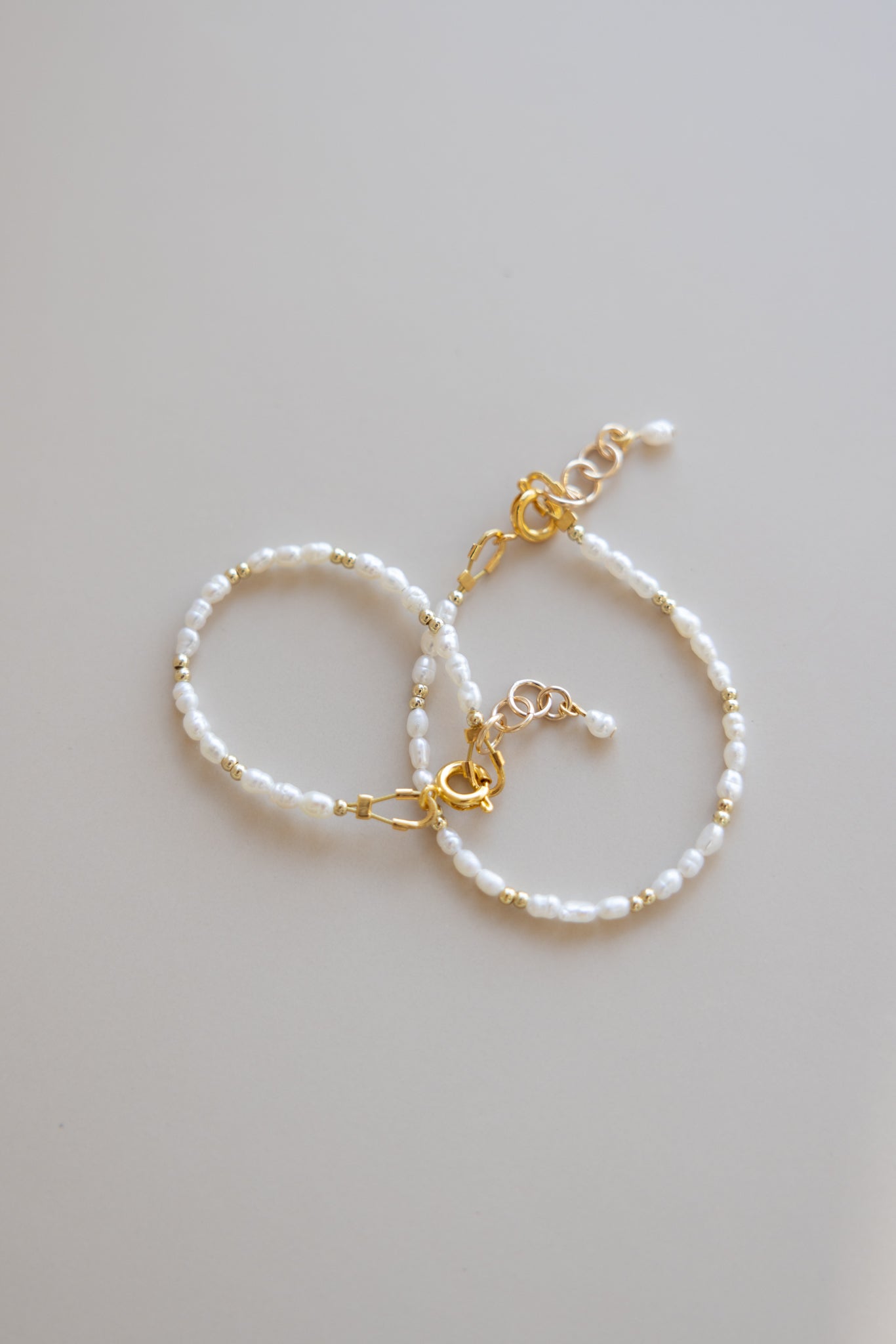 Baby + Kid Pearl + Gold Bracelet