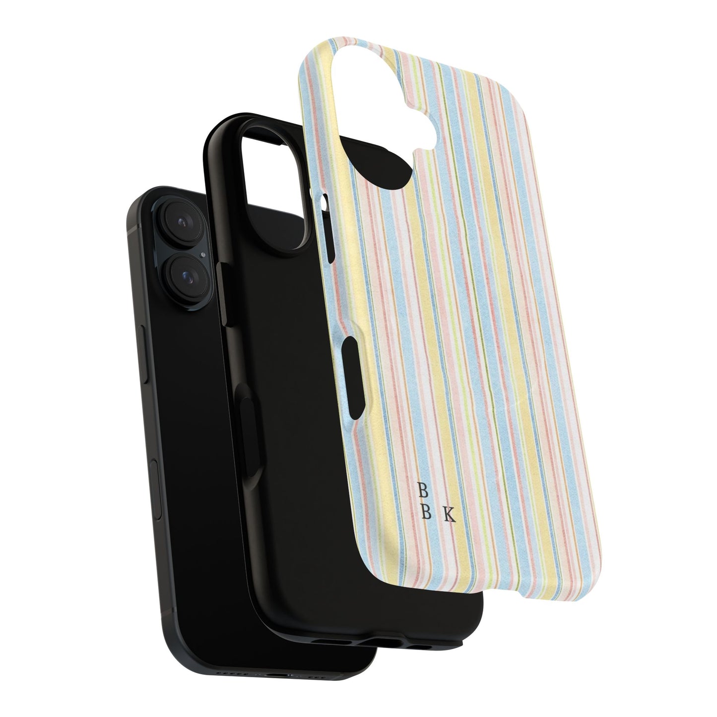 Striped Pastel Phone Case — Tough Magnetic Protection