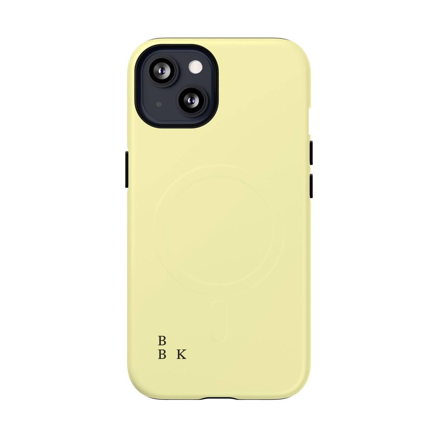 MagSafe Tough Phone Case — Slim Magnetic Protective Case (Pastel Yellow)