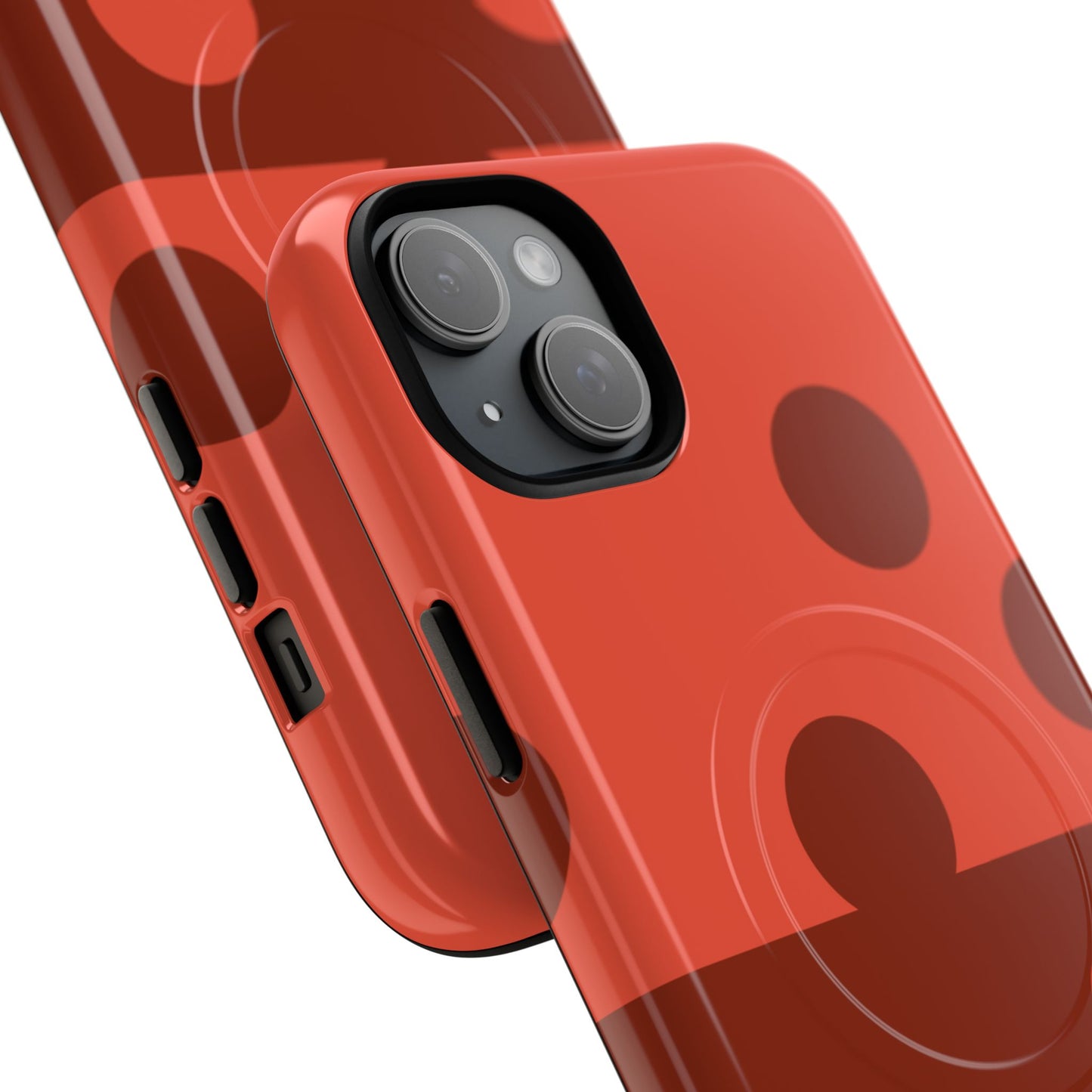 Red Polka Dot Magnetic Tough Case — Protective Phone Cover with MagSafe