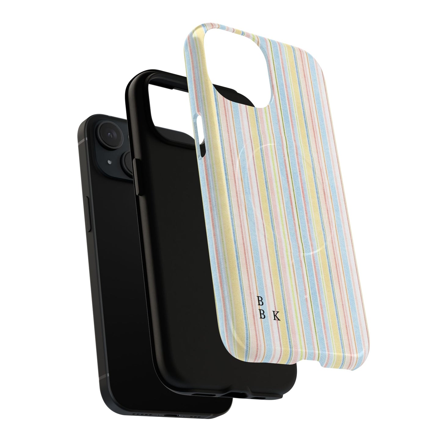 Striped Pastel Phone Case — Tough Magnetic Protection