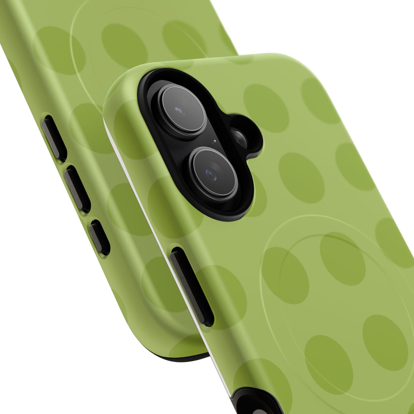 Green Polka Dot Tough Magnetic Phone Case — Slim Magnetic Protective Cover