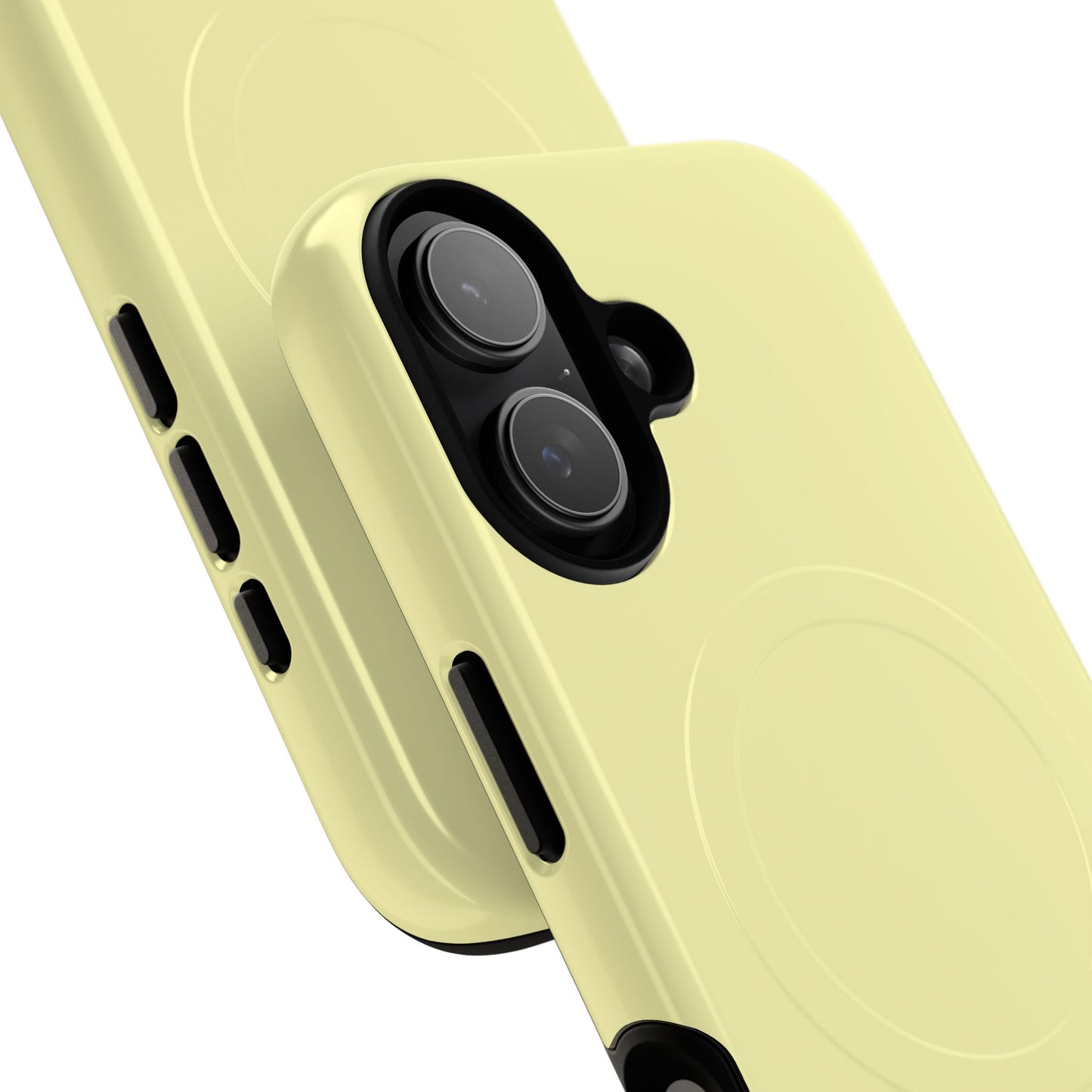 MagSafe Tough Phone Case — Slim Magnetic Protective Case (Pastel Yellow)