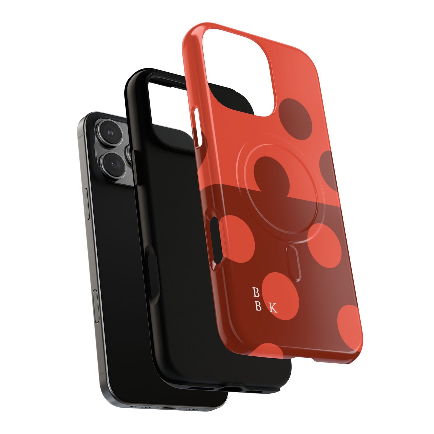 Red Polka Dot Magnetic Tough Case — Protective Phone Cover with MagSafe