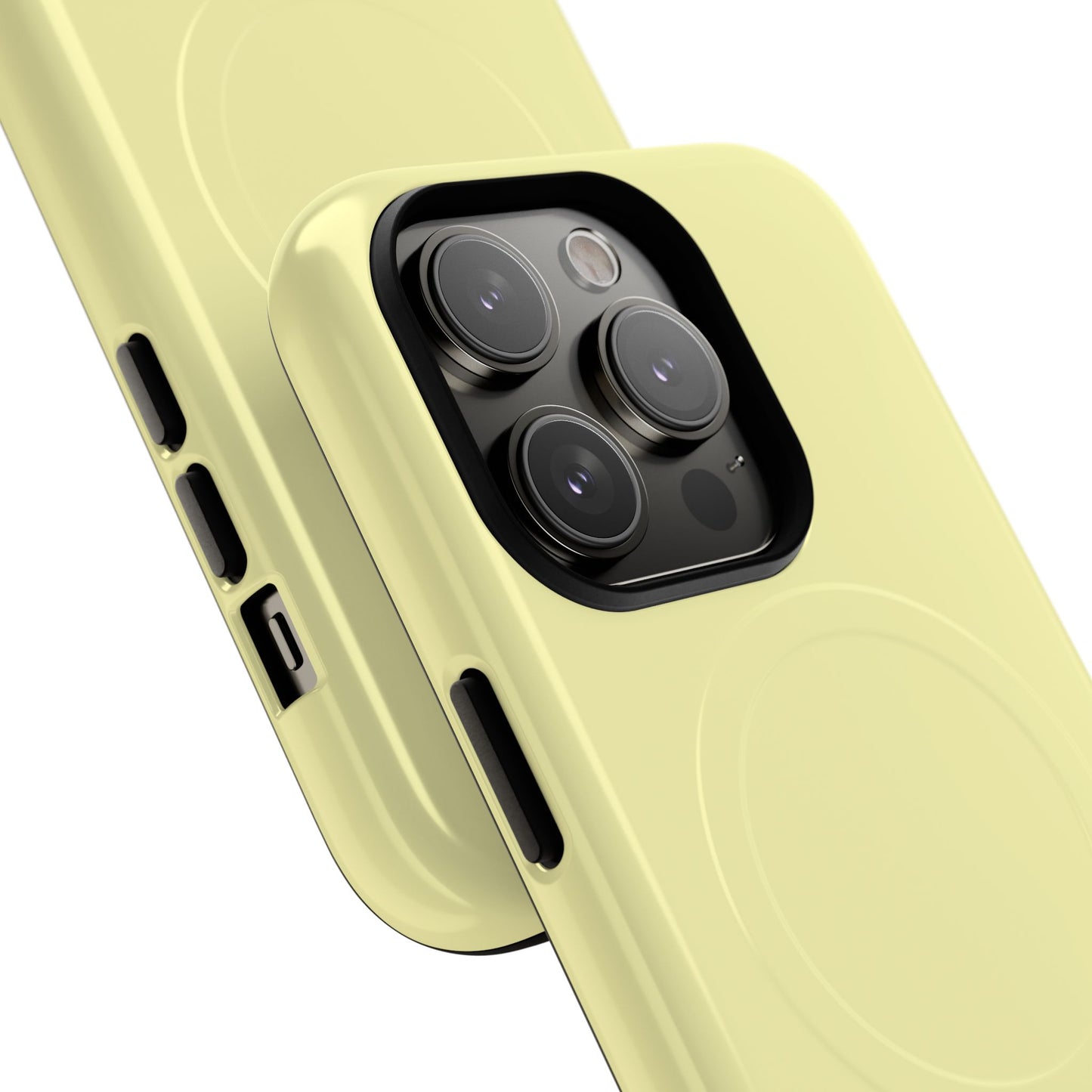 MagSafe Tough Phone Case — Slim Magnetic Protective Case (Pastel Yellow)