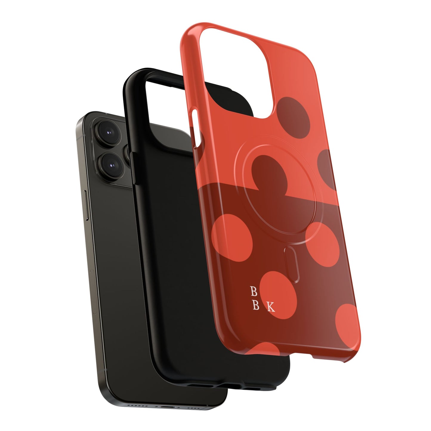 Red Polka Dot Magnetic Tough Case — Protective Phone Cover with MagSafe