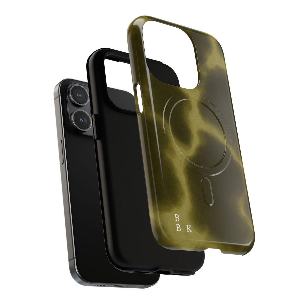 Olive Smoke Magnetic Phone Case — Tough Protective MagSafe-Compatible Cover