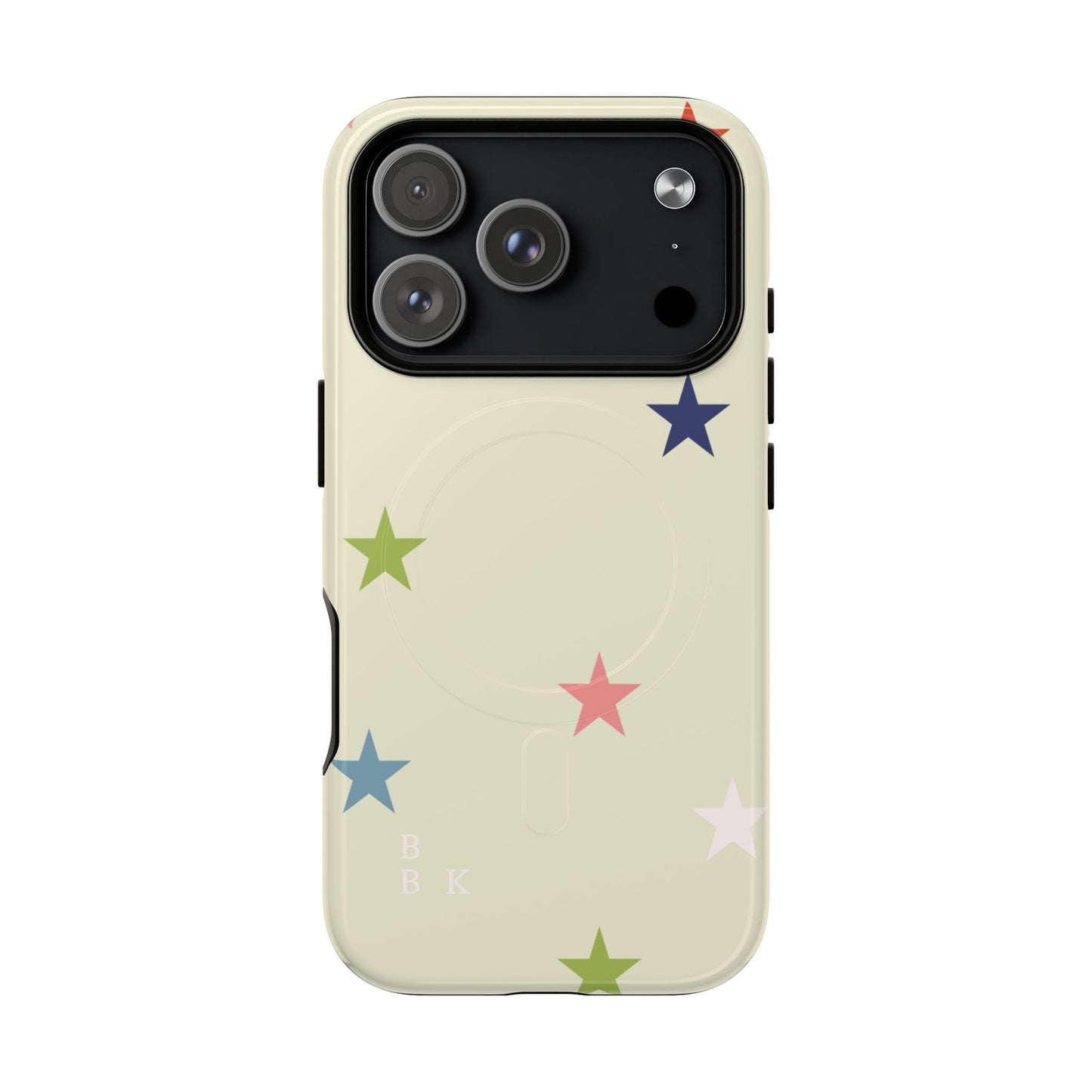 Magnetic Tough Phone Case — Colorful Star Pattern Protective iPhone Cover
