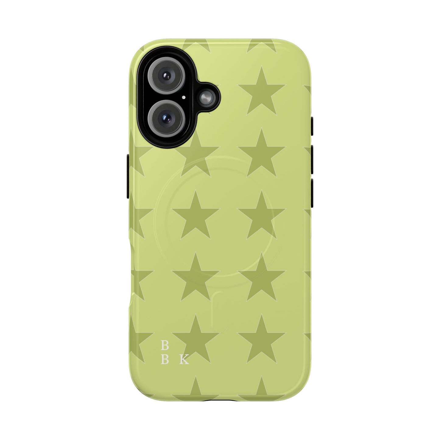 Olive Star Pattern Tough Magnetic Phone Case — Slim Protective iPhone Cover