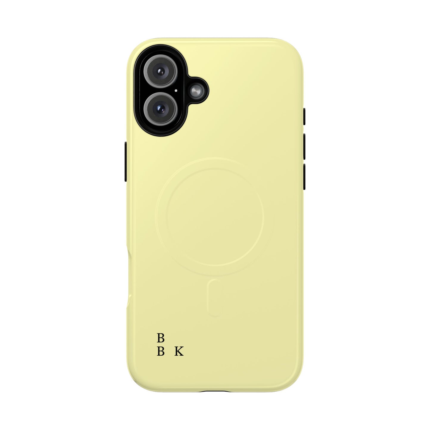 MagSafe Tough Phone Case — Slim Magnetic Protective Case (Pastel Yellow)