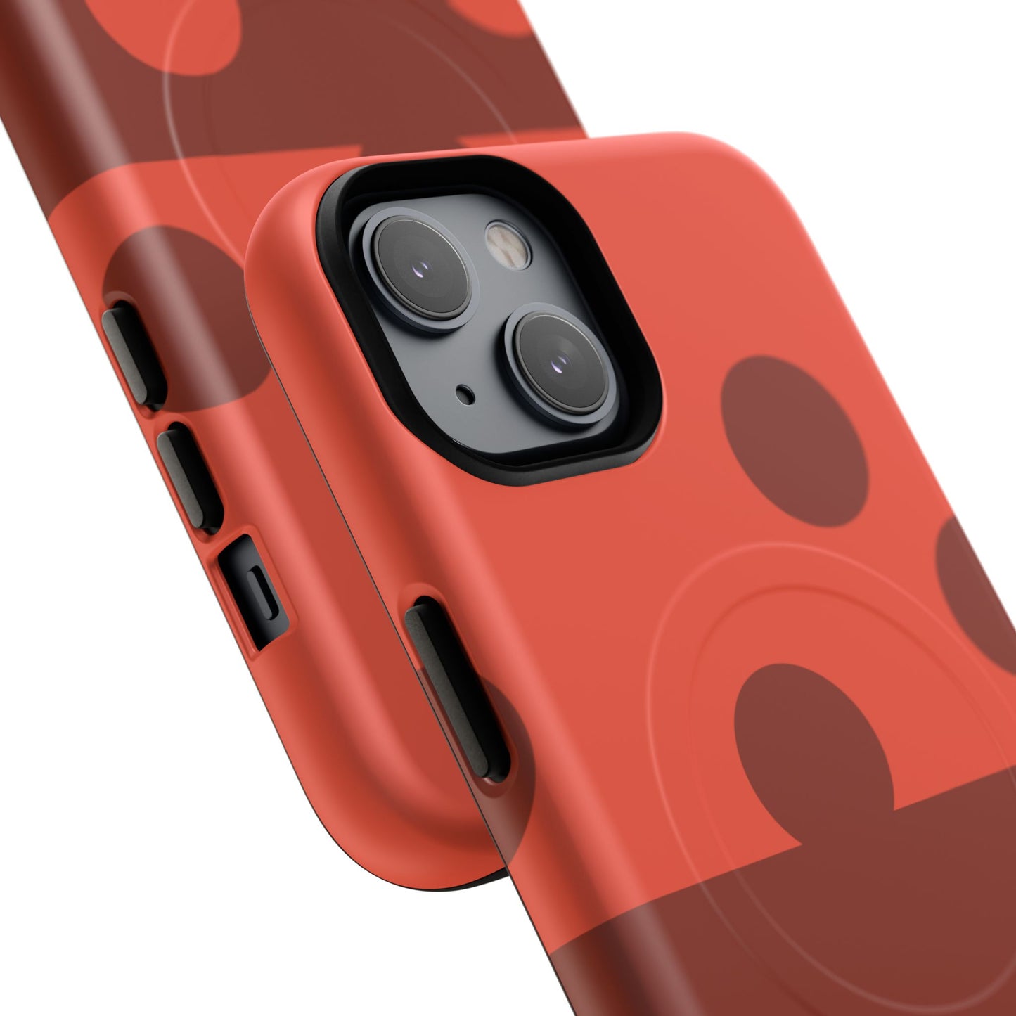 Red Polka Dot Magnetic Tough Case — Protective Phone Cover with MagSafe