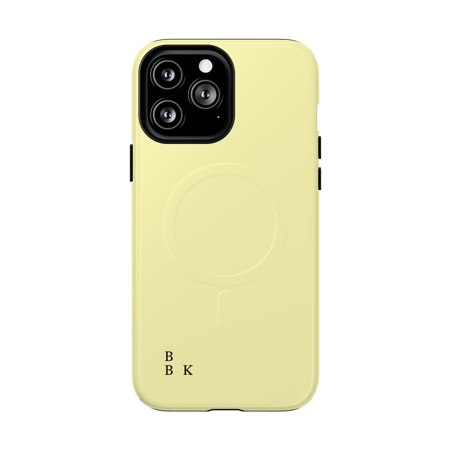 MagSafe Tough Phone Case — Slim Magnetic Protective Case (Pastel Yellow)