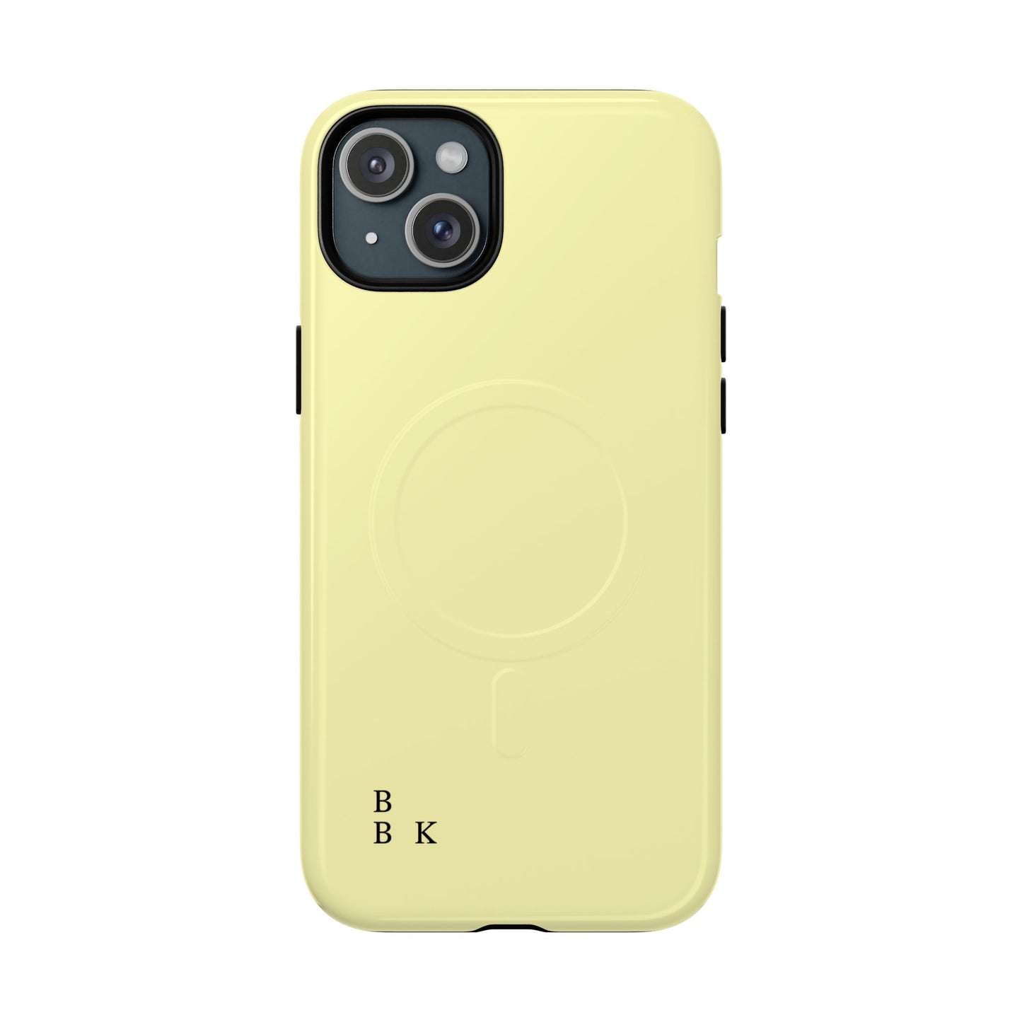 MagSafe Tough Phone Case — Slim Magnetic Protective Case (Pastel Yellow)