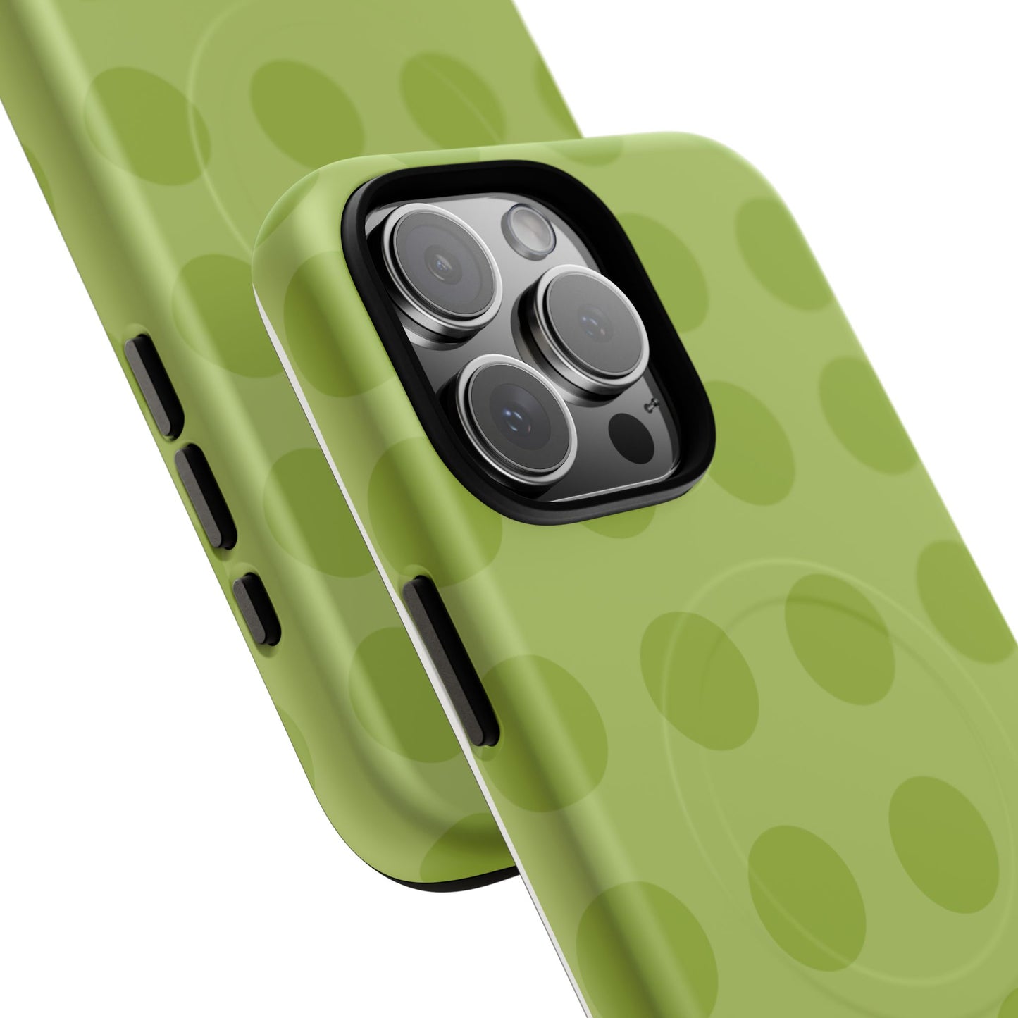 Green Polka Dot Tough Magnetic Phone Case — Slim Magnetic Protective Cover