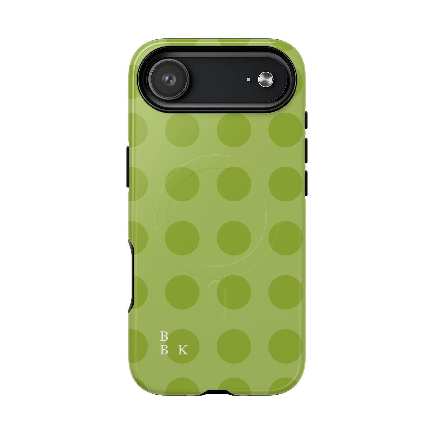 Green Polka Dot Tough Magnetic Phone Case — Slim Magnetic Protective Cover