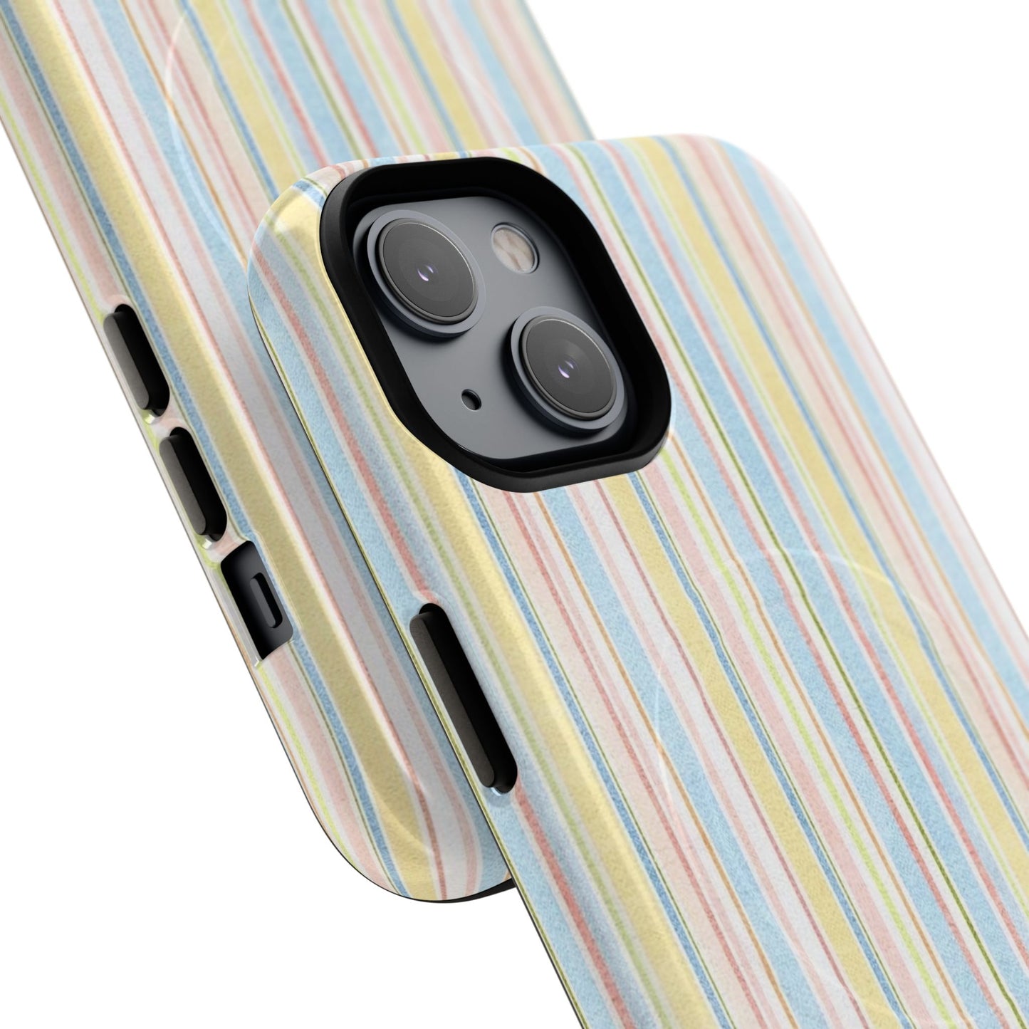 Striped Pastel Phone Case — Tough Magnetic Protection