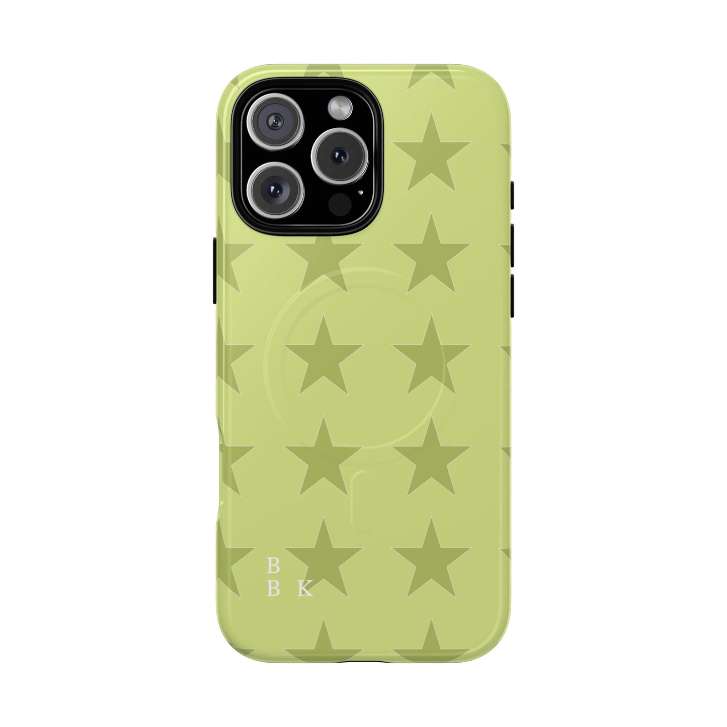 Olive Star Pattern Tough Magnetic Phone Case — Slim Protective iPhone Cover