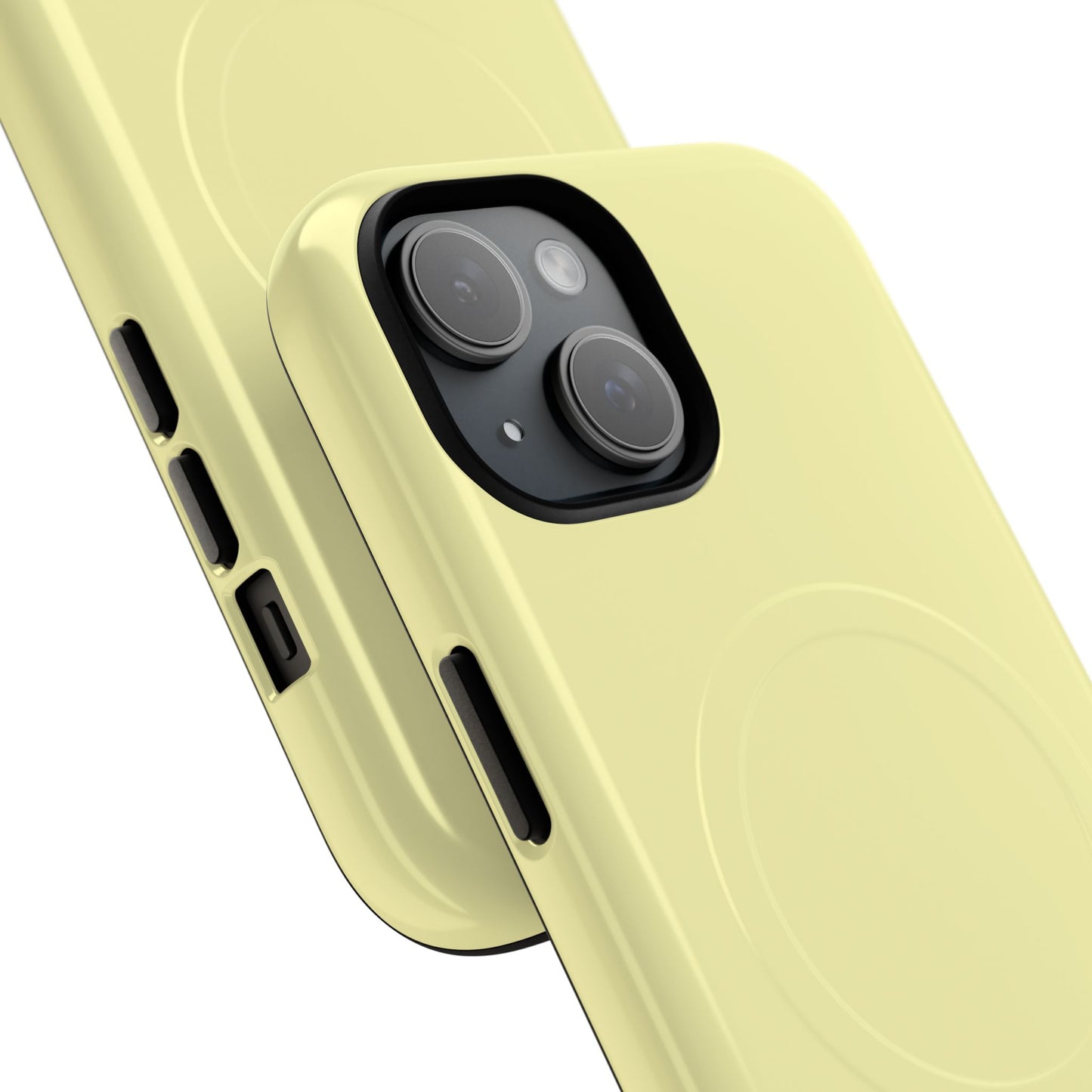 MagSafe Tough Phone Case — Slim Magnetic Protective Case (Pastel Yellow)