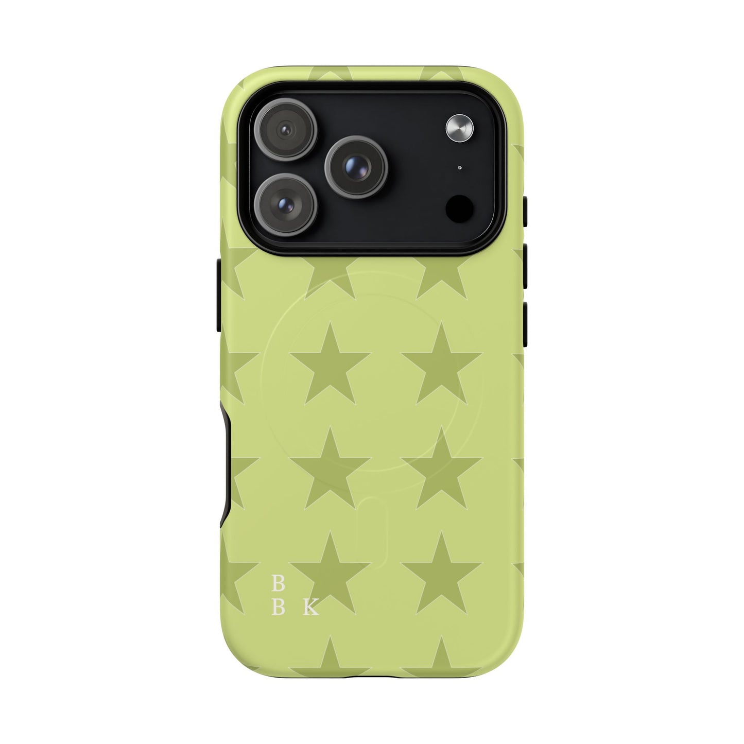 Olive Star Pattern Tough Magnetic Phone Case — Slim Protective iPhone Cover