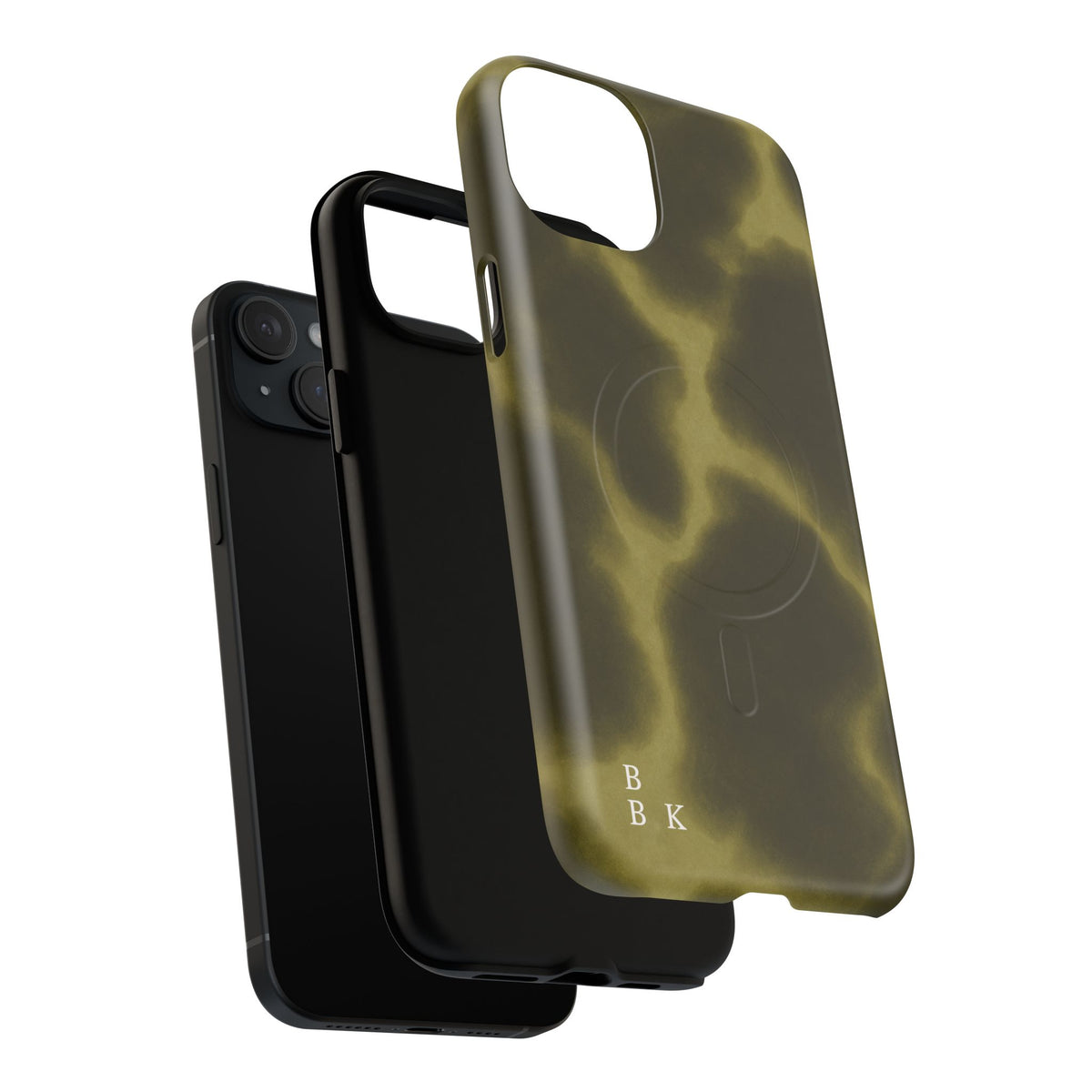Olive Smoke Magnetic Phone Case — Tough Protective MagSafe-Compatible Cover