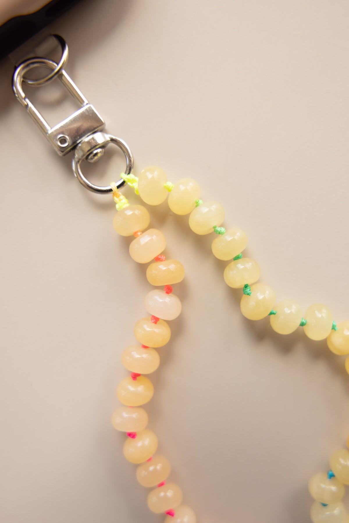 Yellow + Rainbow Phone Charm