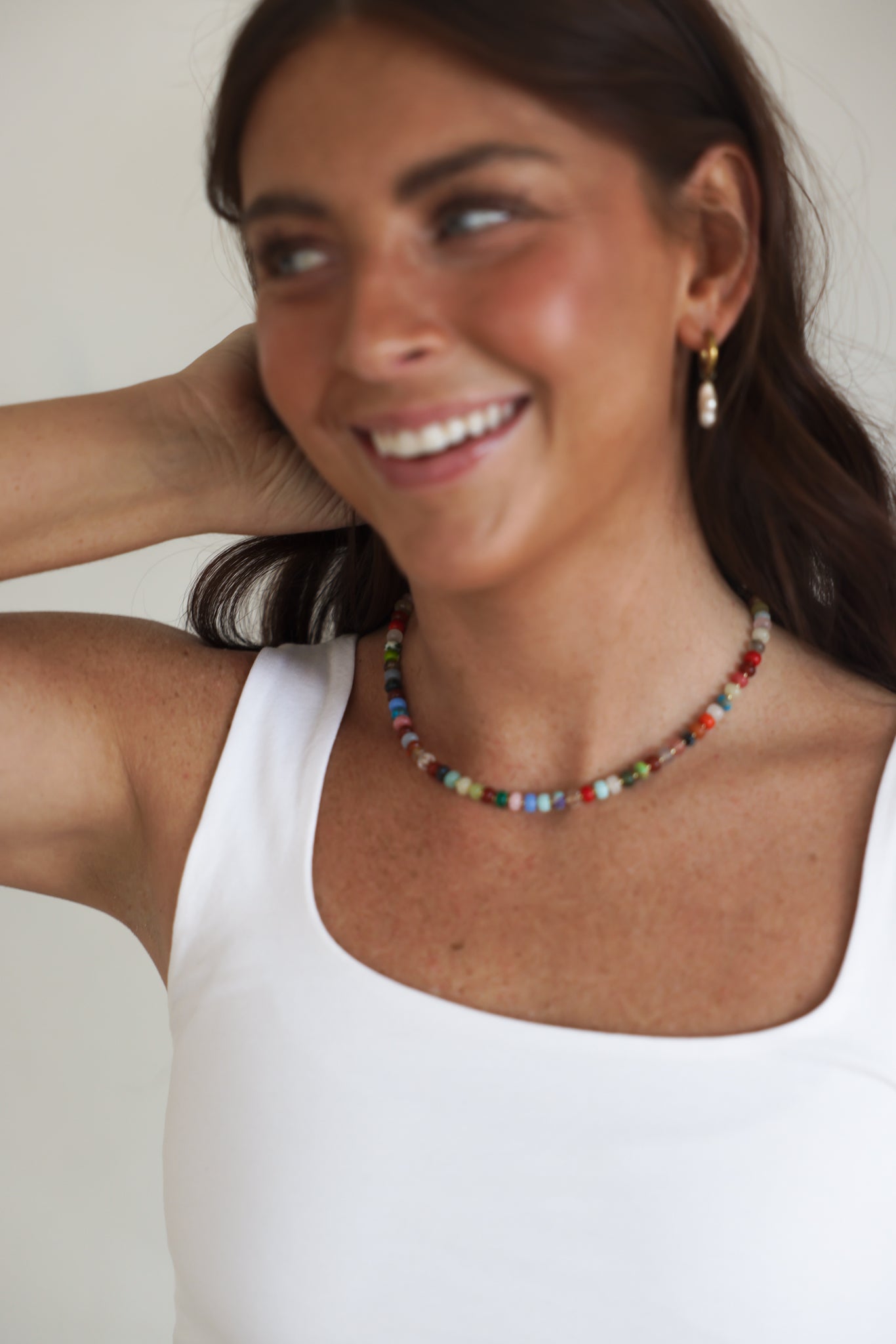 Multi-Colored Gemstone Necklace