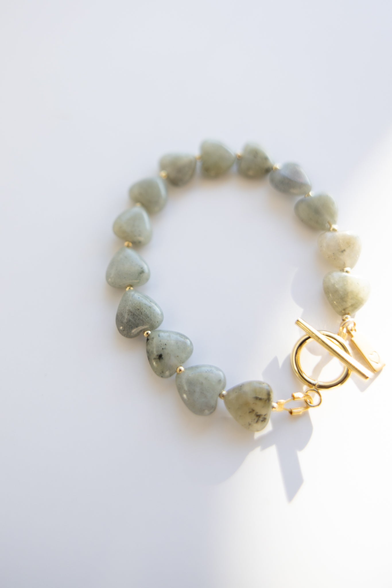Labradorite Heart Bracelet