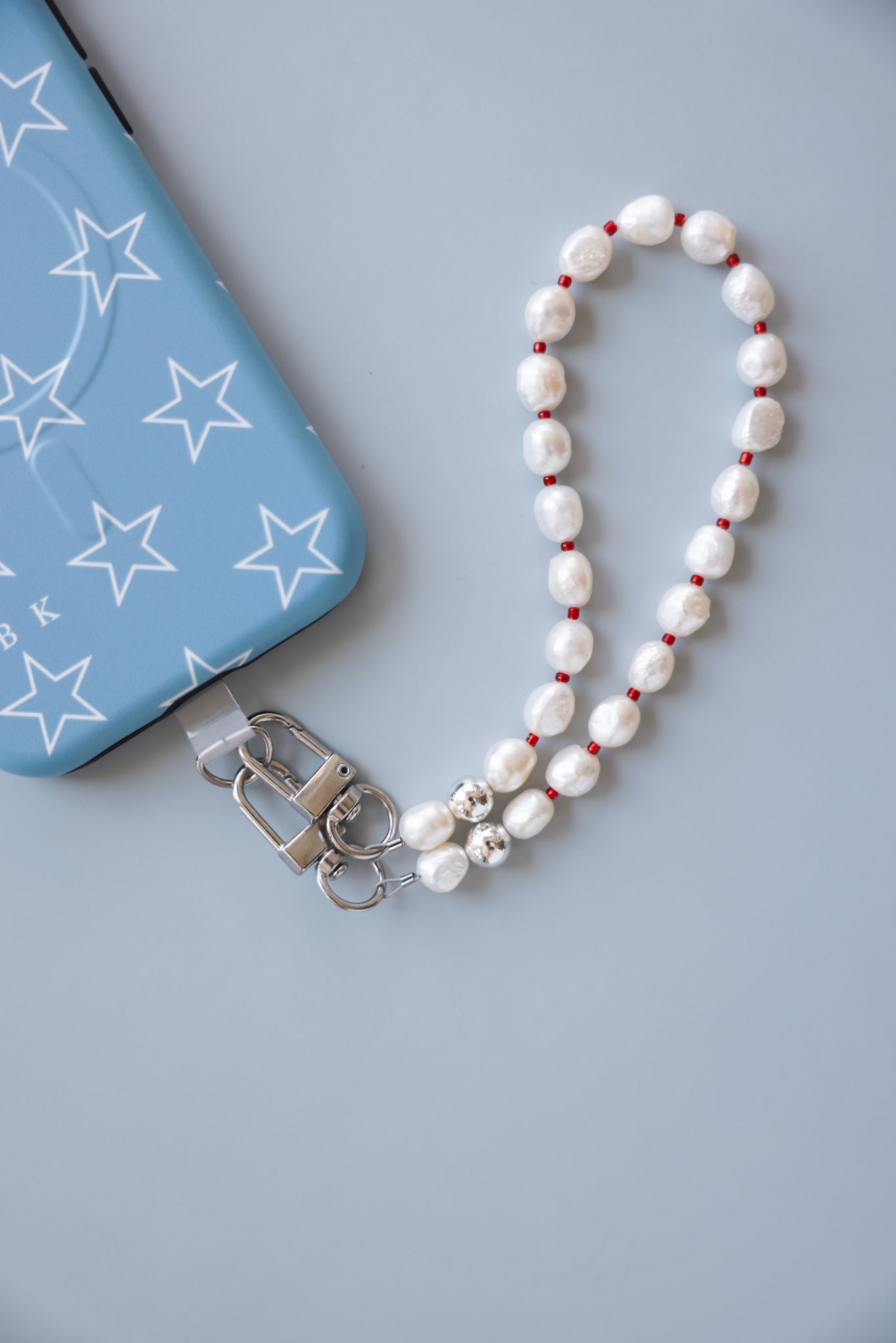 Cherry Pearl Phone Charm