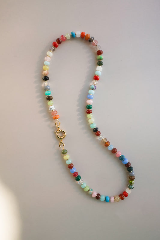 Multi-Colored Gemstone Necklace