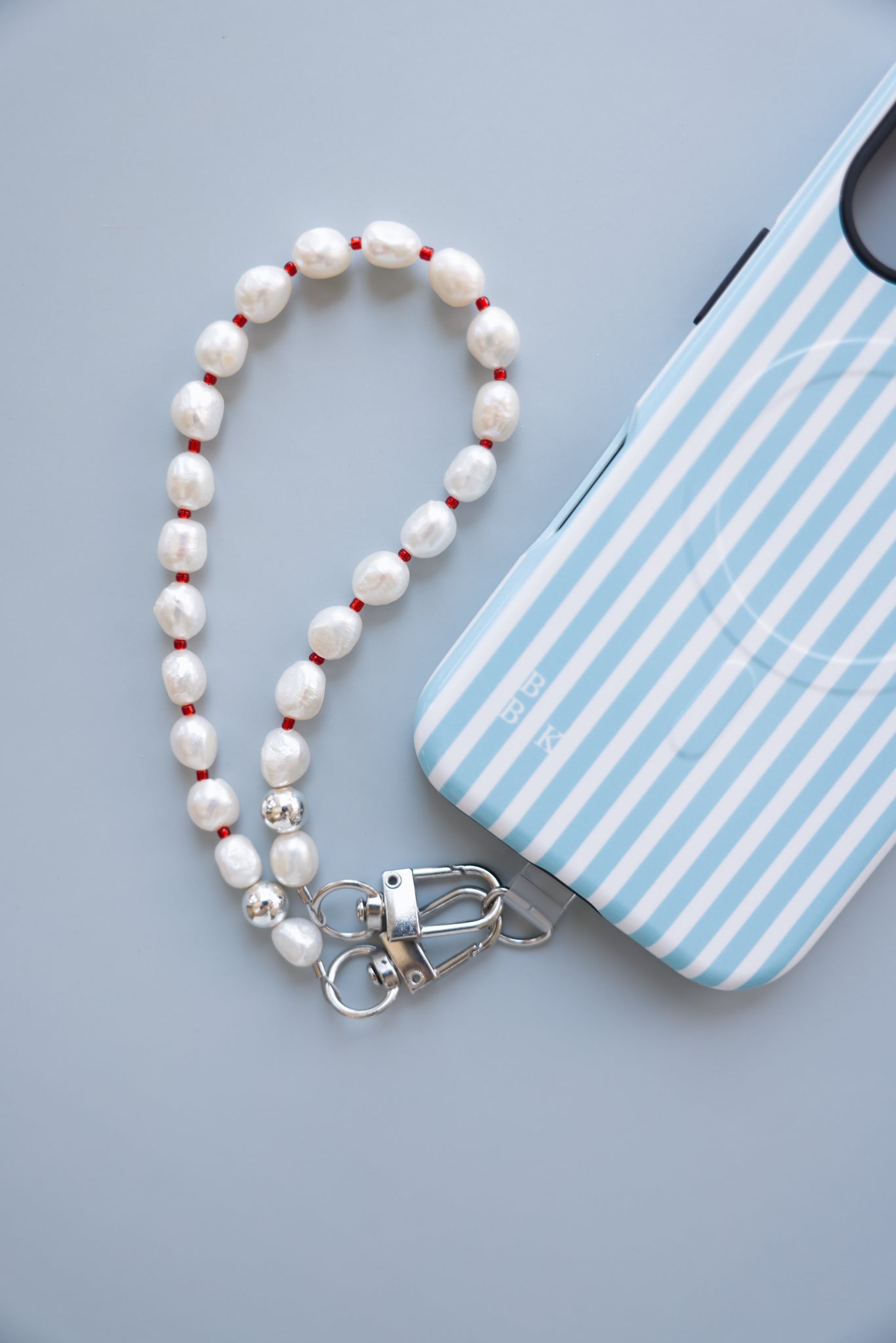 Cherry Pearl Phone Charm