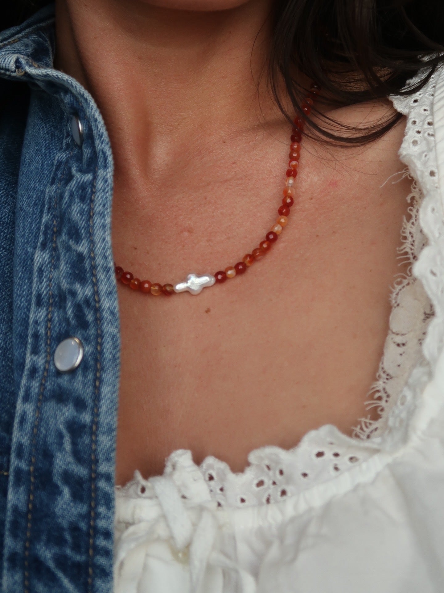 Ember Cross Necklace