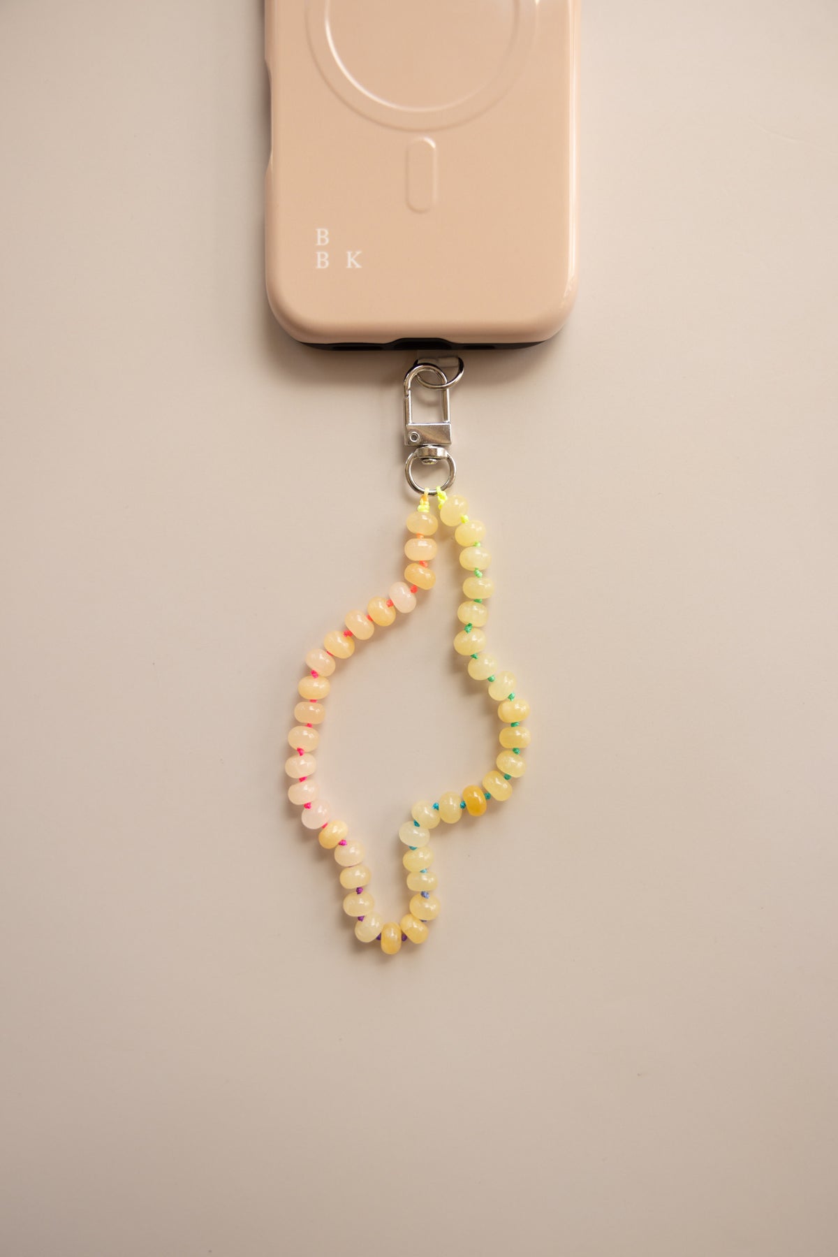 Yellow + Rainbow Phone Charm