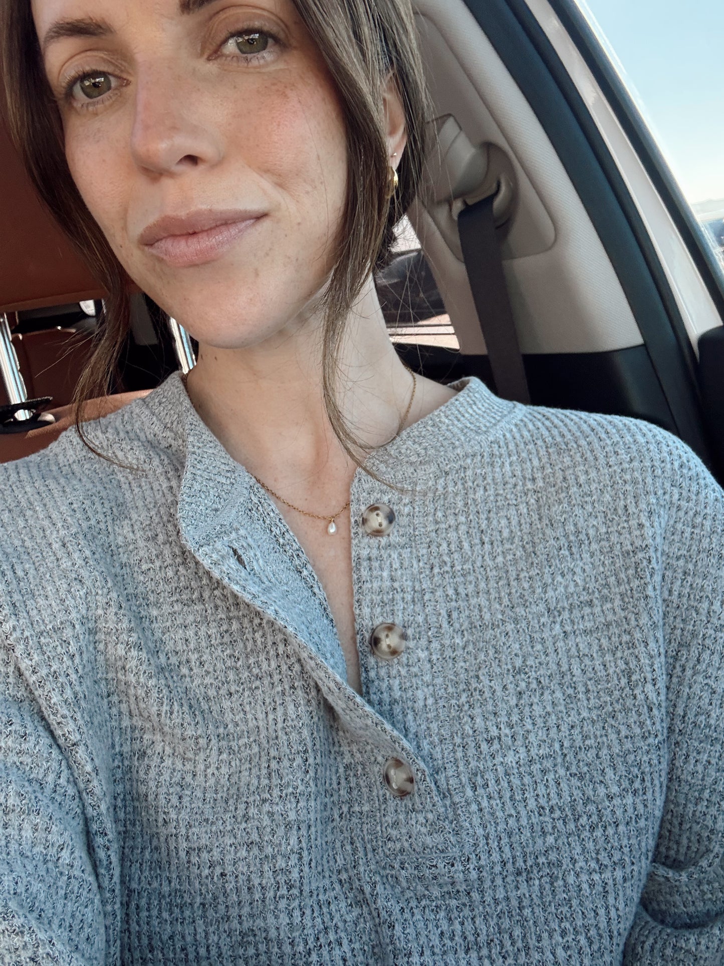 Gold Chain + Tiny Pearl