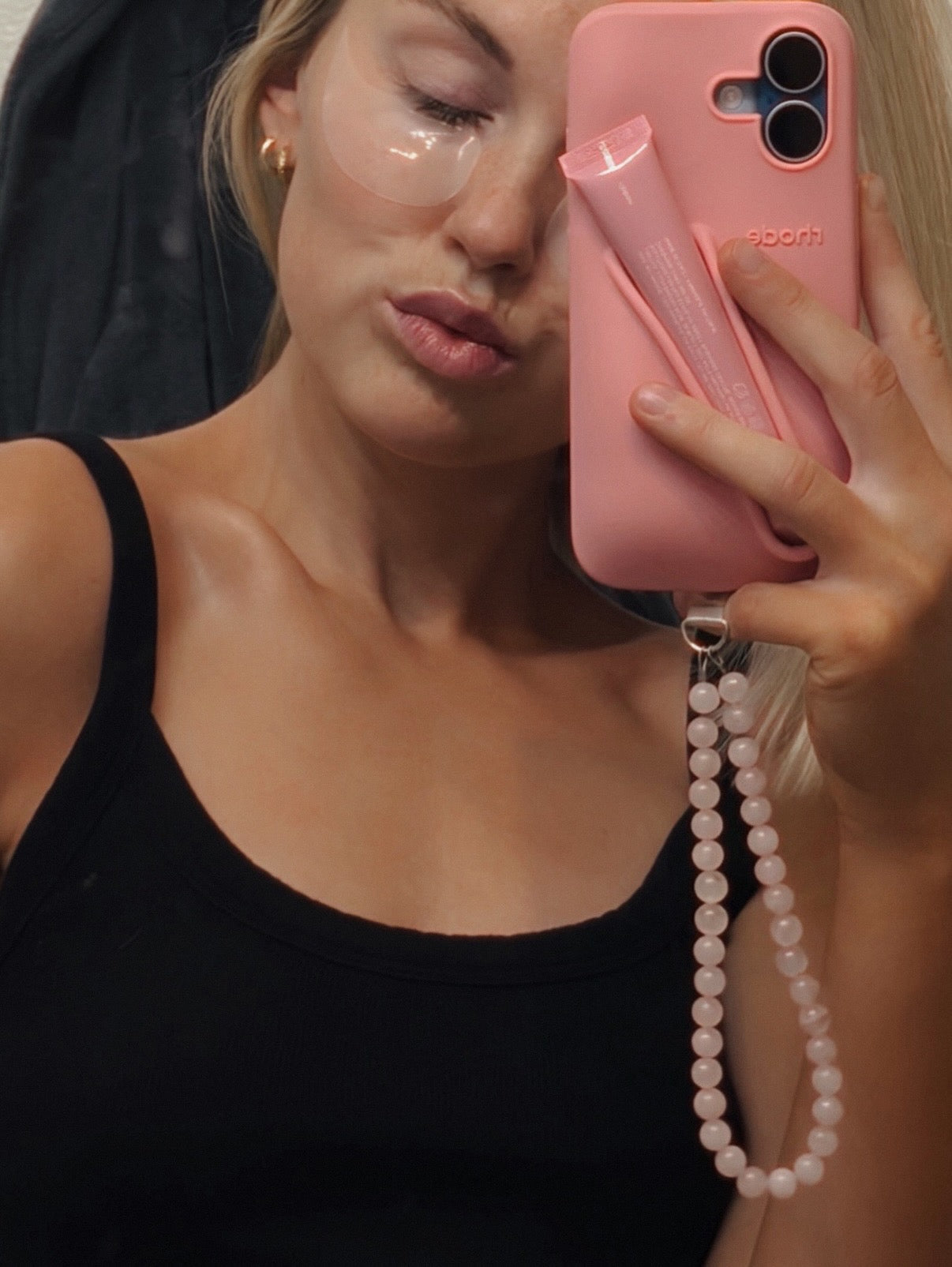 Rose Quartz Phone Charm