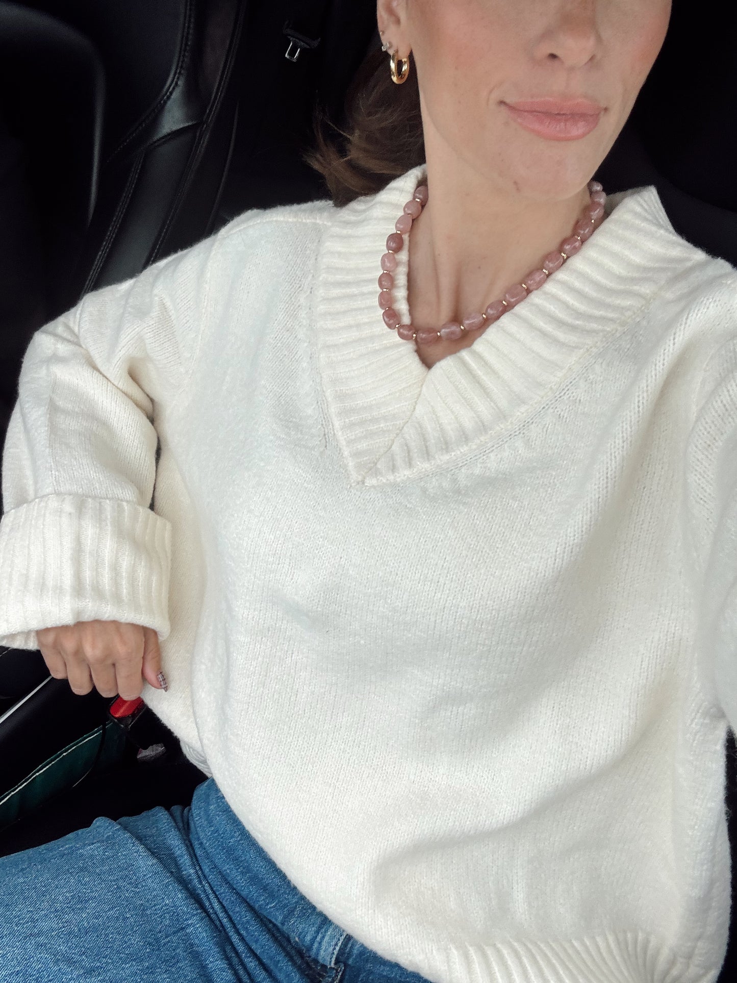 Malaysia Jade Pebble Necklace