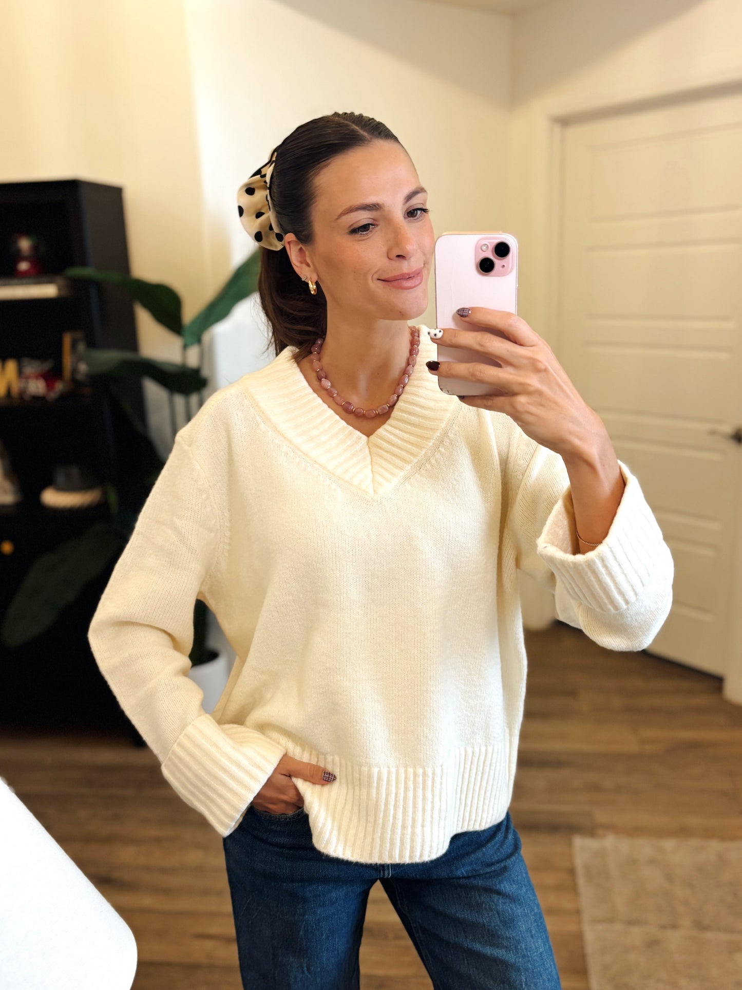 Malaysia Jade Pebble Necklace