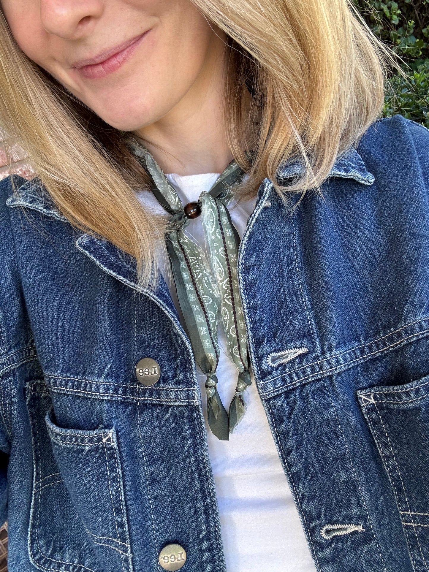 White Jade Bandana Necklace
